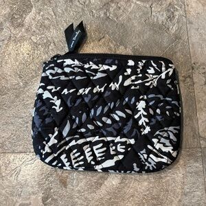Vera Bradley Small Zippered Pouch in Paisley Noir Pattern